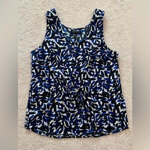 Banana Republic blouse blue white Small Petite